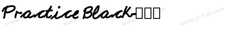 Practice Black字体转换